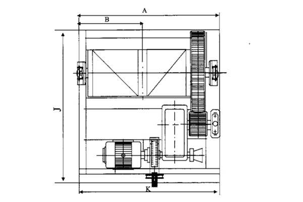 5-25T固定式卷扬启闭机平面布置图