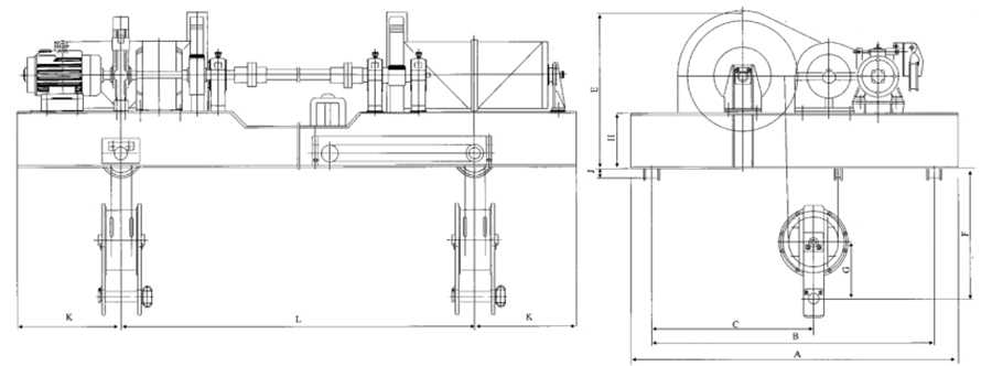 2x5T-2x25T移动式卷扬启闭机技术参数