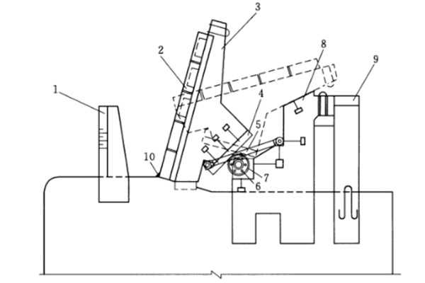 连杆轮式水利自控翻板闸门结构图