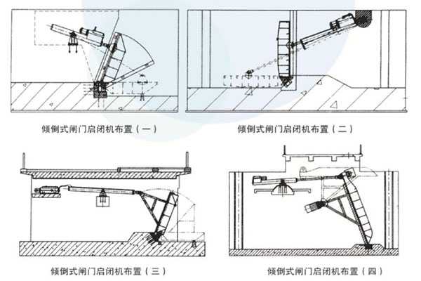 下卧式闸门结构组件及结构图